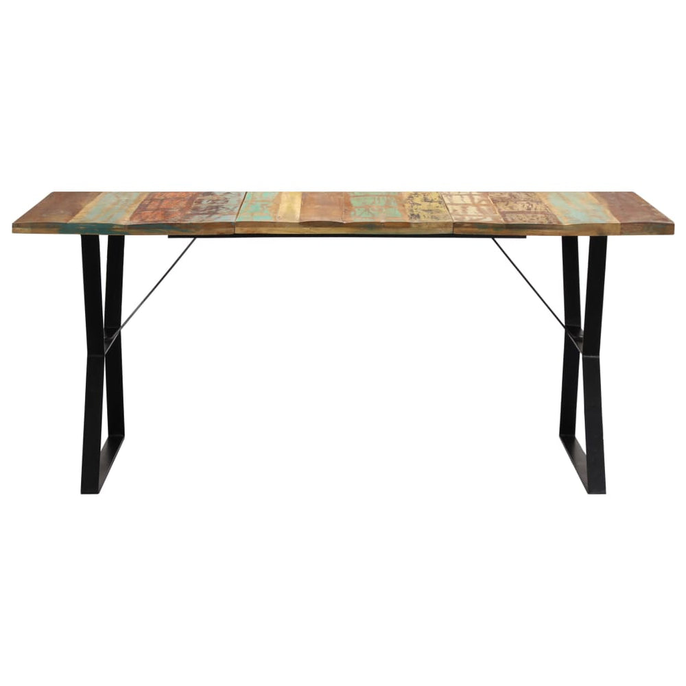 vidaXL Table de salle à manger 180x90x76 cm bois de récupération massif