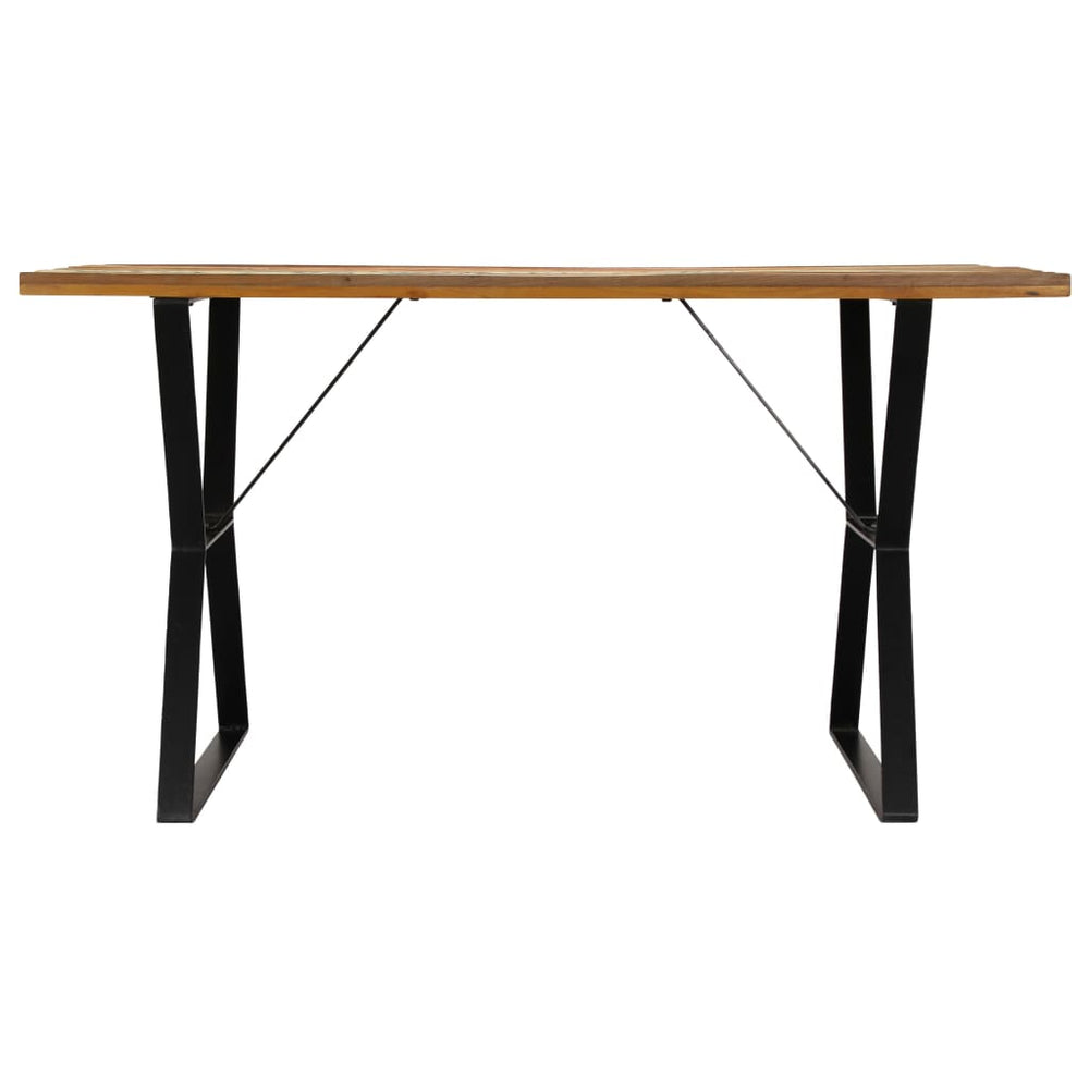 vidaXL Table de salle à manger 140x80x76 cm bois de récupération massif