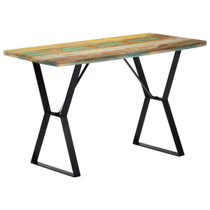 vidaXL Table de salle à manger 120x60x76 cm Bois de récupération massif
