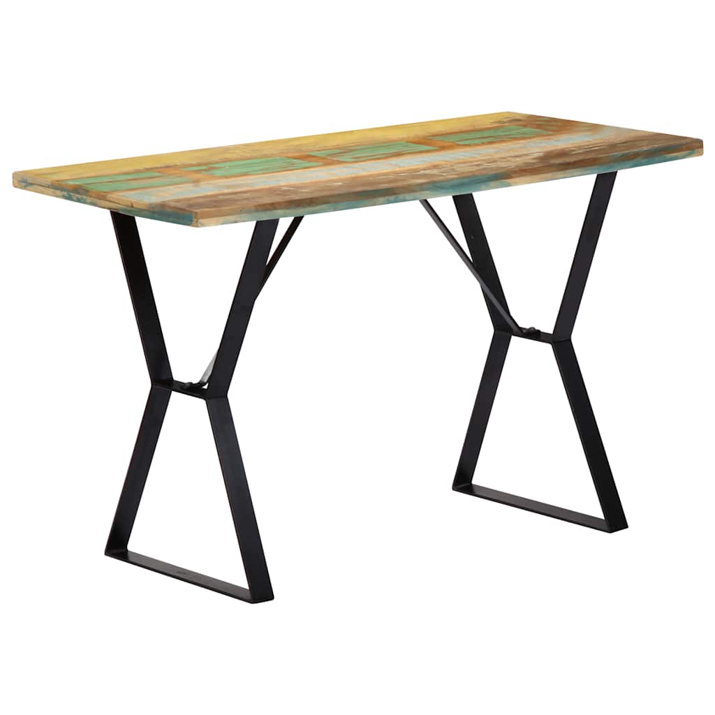 vidaXL Table de salle à manger 120x60x76 cm Bois de récupération massif