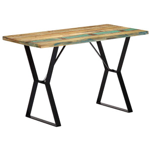 vidaXL Table de salle à manger 120x60x76 cm Bois de récupération massif
