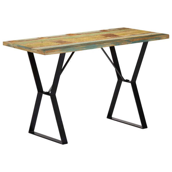 vidaXL Table de salle à manger 120x60x76 cm Bois de récupération massif