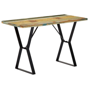 vidaXL Table de salle à manger 120x60x76 cm Bois de récupération massif