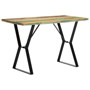 vidaXL Table de salle à manger 120x60x76 cm Bois de récupération massif