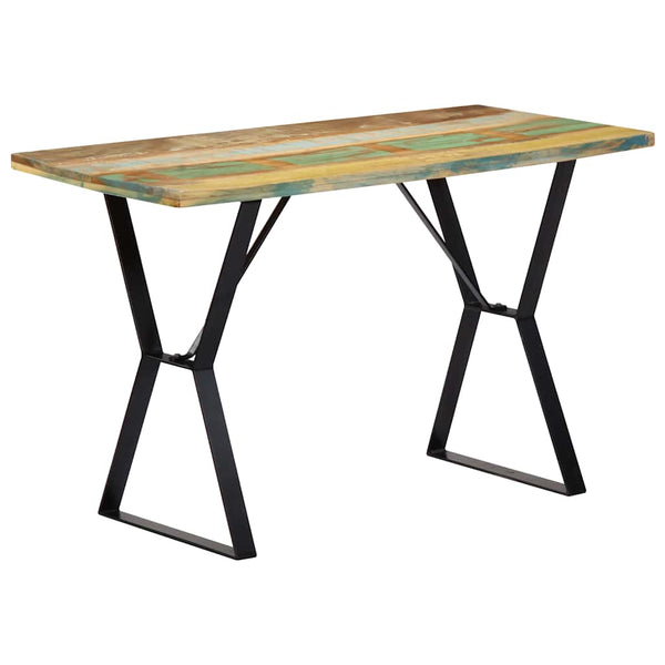 vidaXL Table de salle à manger 120x60x76 cm Bois de récupération massif