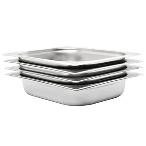 GN 1/2 Gastronormbehälter Edelstahl, 4er-Set