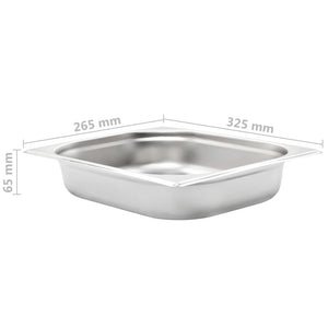 GN 1/2 Gastronormbehälter Edelstahl, 4er-Set