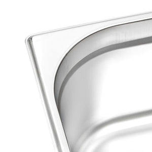 GN 1/2 Edelstahl Gastronormbehälter 150mm - 2er Set