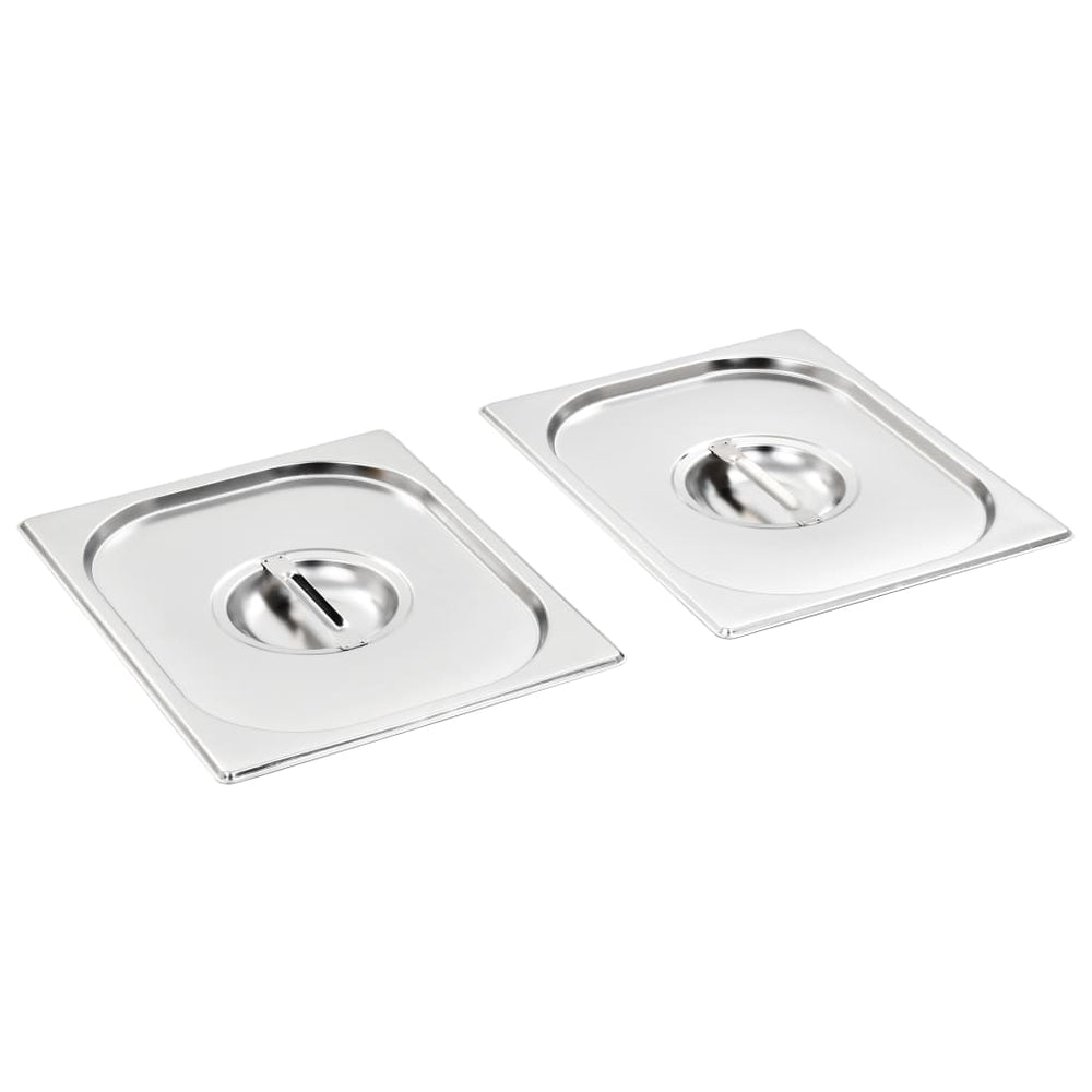 Lids for GN 1/2 containers 2 pcs. stainless steel