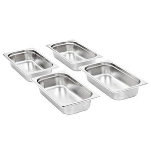 Gastronormbehälter GN 1/3 Edelstahl 8er-Set