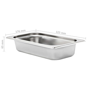 Gastronormbehälter GN 1/3 Edelstahl 8er-Set