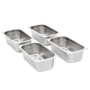 Gastronormbehälter GN 1/3 Edelstahl, 8er-Set