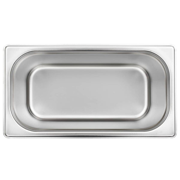 GN 1/3 Edelstahl Gastronormbehälter, 4er-Set