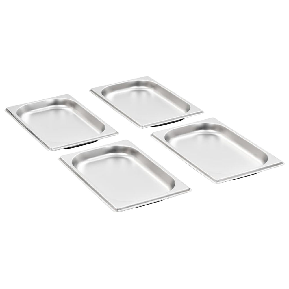 GN 1/4 Edelstahl Gastronormbehälter, 12er-Set