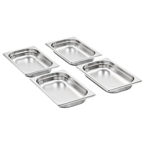 Gastronormbehälter GN 1/4, 40mm, Edelstahl, 12er-Set
