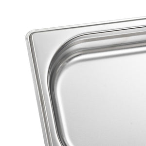 Gastronormbehälter GN 1/4, 40mm, Edelstahl, 12er-Set