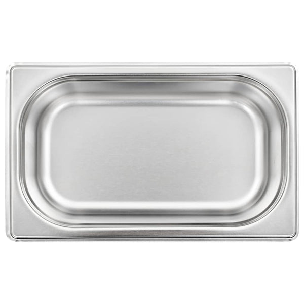 GN 1/4 Edelstahl Gastronormbehälter, 8er-Set