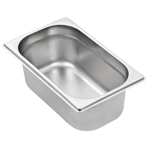 Gastronormbehälter GN 1/4 Edelstahl 8er-Set
