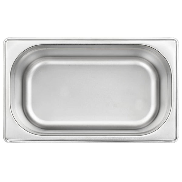 Gastronormbehälter GN 1/4 Edelstahl 8er-Set