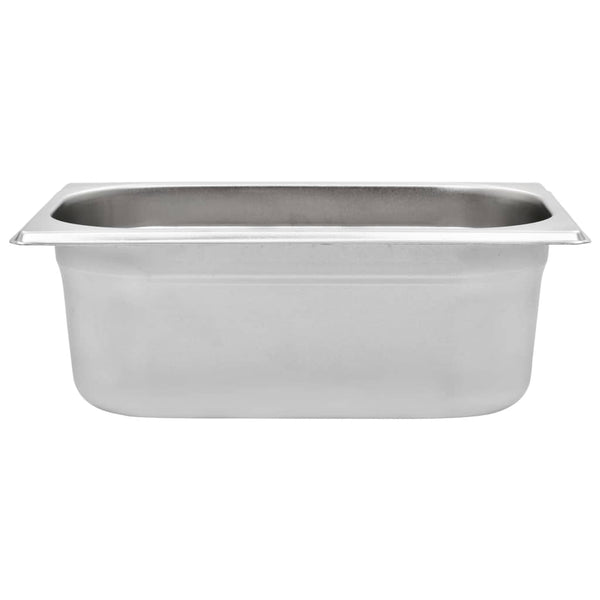 Gastronormbehälter GN 1/4 Edelstahl 8er-Set