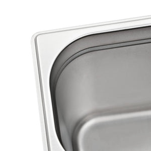 GN 1/4 Gastronormbehälter Edelstahl 4er Set
