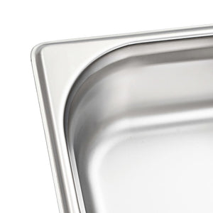 Gastronormbehälter GN 1/6 Edelstahl, 12er-Set