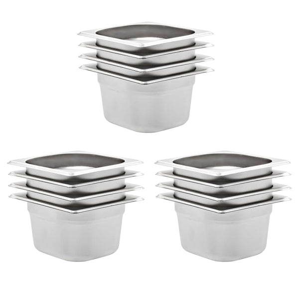 GN 1/6 Gastronormbehälter, 100mm, 12er Set