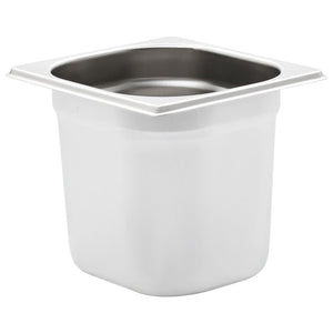 GN 1/6 Gastronormbehälter, 8er Set, Edelstahl