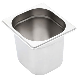 GN 1/6 Gastronormbehälter, 8er Set, Edelstahl