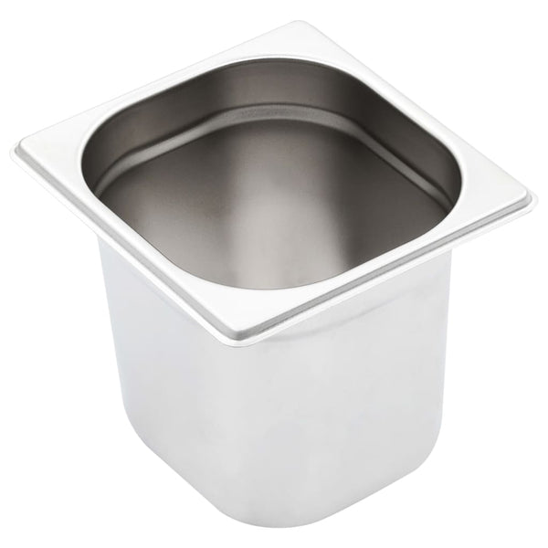 GN 1/6 Gastronormbehälter, 8er Set, Edelstahl