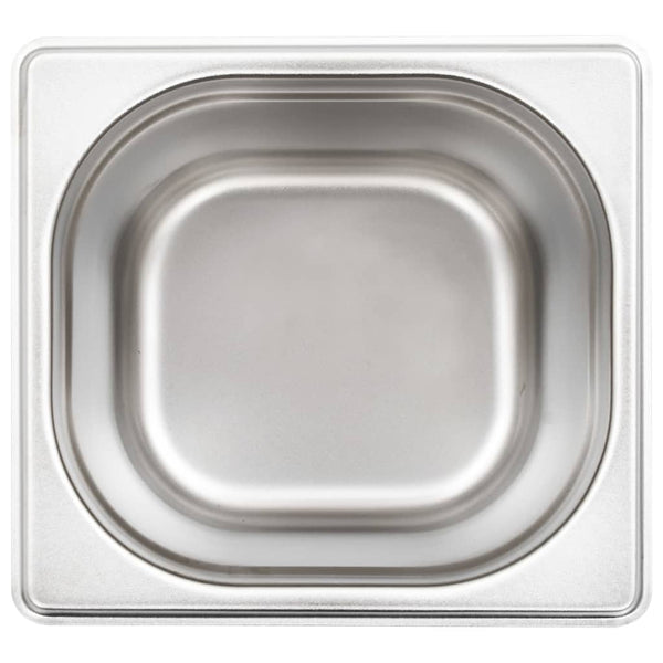 GN 1/6 Gastronormbehälter, 8er Set, Edelstahl