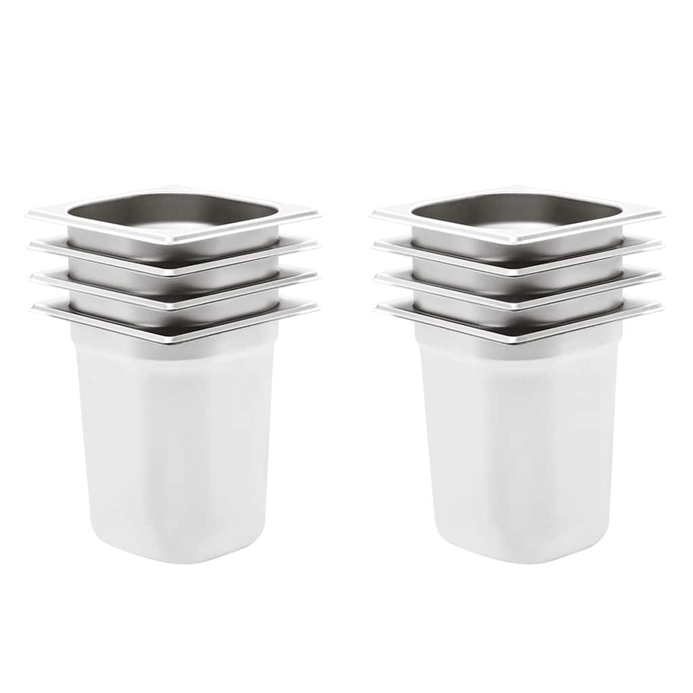GN 1/6 Gastronormbehälter, 200mm, 8er Set