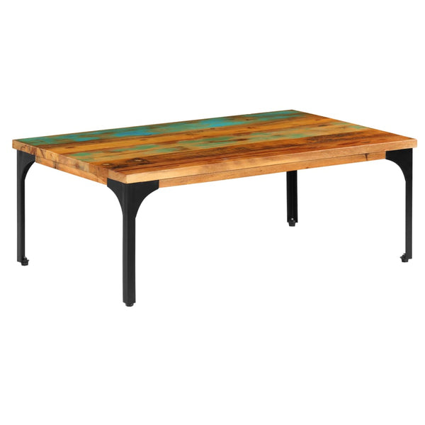 vidaXL Table basse 100x60x35 cm en bois de récupération massif