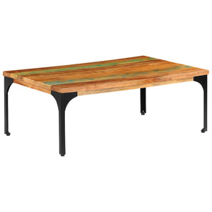 vidaXL Table basse 100x60x35 cm en bois de récupération massif