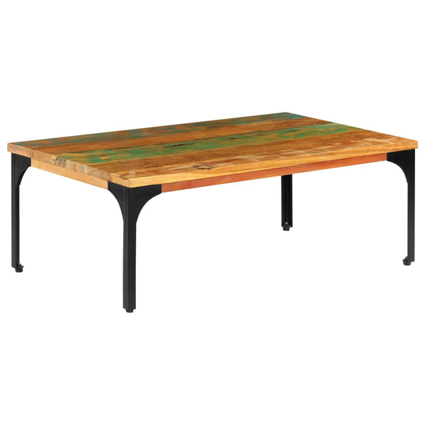 vidaXL Table basse 100x60x35 cm en bois de récupération massif