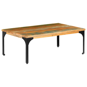 vidaXL Table basse 100x60x35 cm en bois de récupération massif