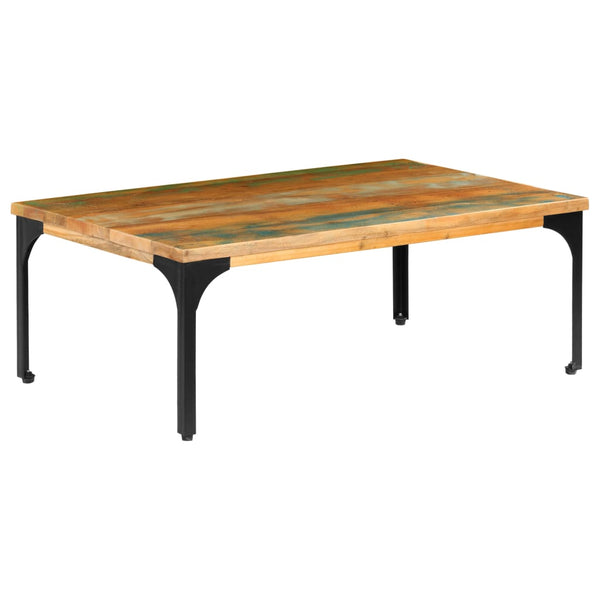 vidaXL Table basse 100x60x35 cm en bois de récupération massif