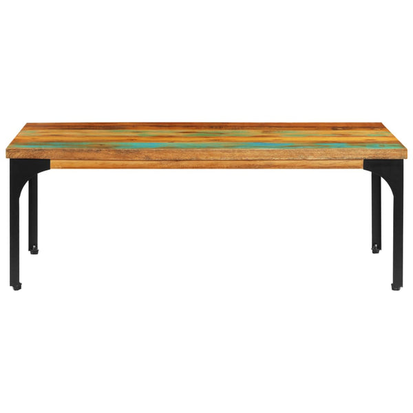 vidaXL Table basse 100x60x35 cm en bois de récupération massif