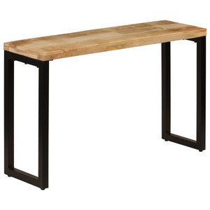Konsolentisch 120x35x76 cm Stahl und Massivholz Mango