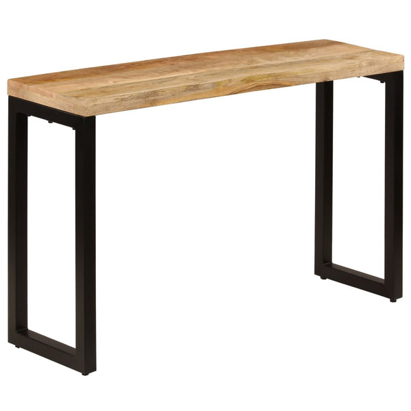 Konsolentisch 120x35x76 cm Stahl und Massivholz Mango