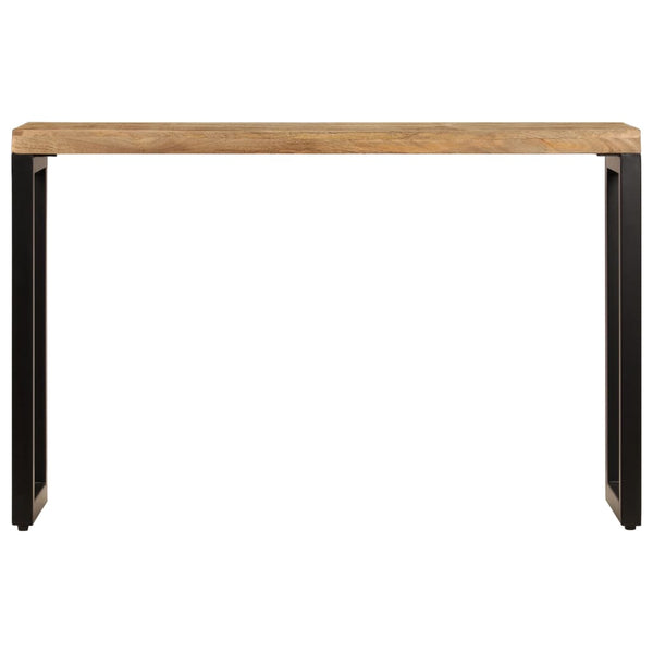 Konsolentisch 120x35x76 cm Stahl und Massivholz Mango