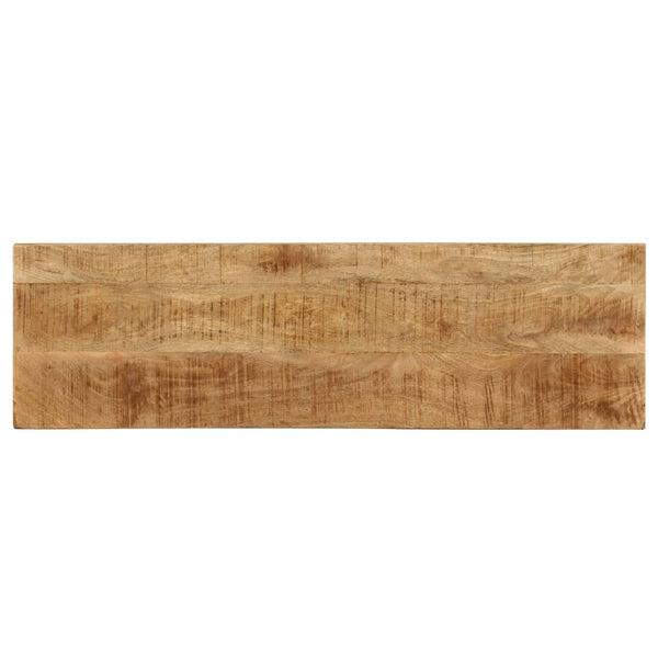 Konsolentisch 120x35x76 cm Stahl und Massivholz Mango