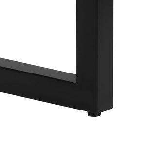 Konsolentisch 120x35x76 cm Stahl und Massivholz Mango
