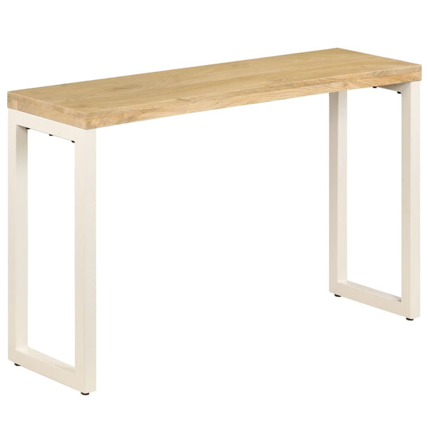 Konsolentisch 120x35x76 cm Stahl und Massivholz Mango