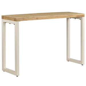 Konsolentisch 120x35x76 cm Stahl und Massivholz Mango