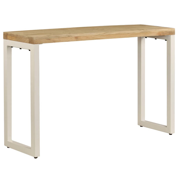 Konsolentisch 120x35x76 cm Stahl und Massivholz Mango