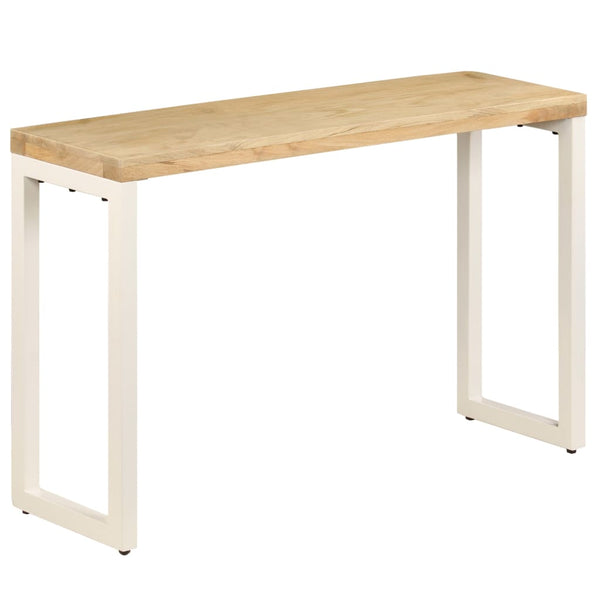 Konsolentisch 120x35x76 cm Stahl und Massivholz Mango