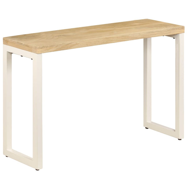 Konsolentisch 120x35x76 cm Stahl und Massivholz Mango