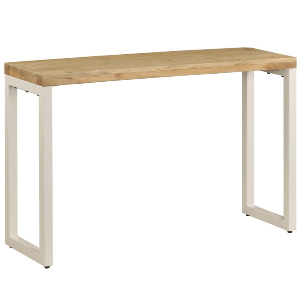 Konsolentisch 120x35x76 cm Stahl und Massivholz Mango