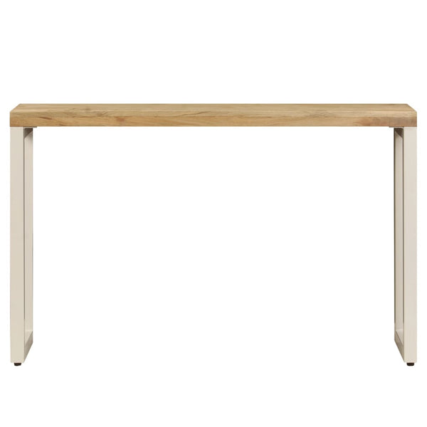 Konsolentisch 120x35x76 cm Stahl und Massivholz Mango